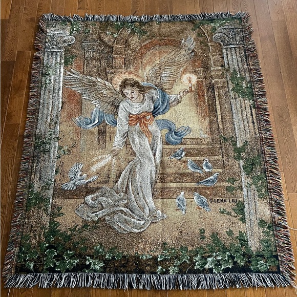 Other - Large Angel Tapestry Blanket with Elegant Design